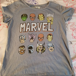 Cute Marvel super hero scoop neck t shirt